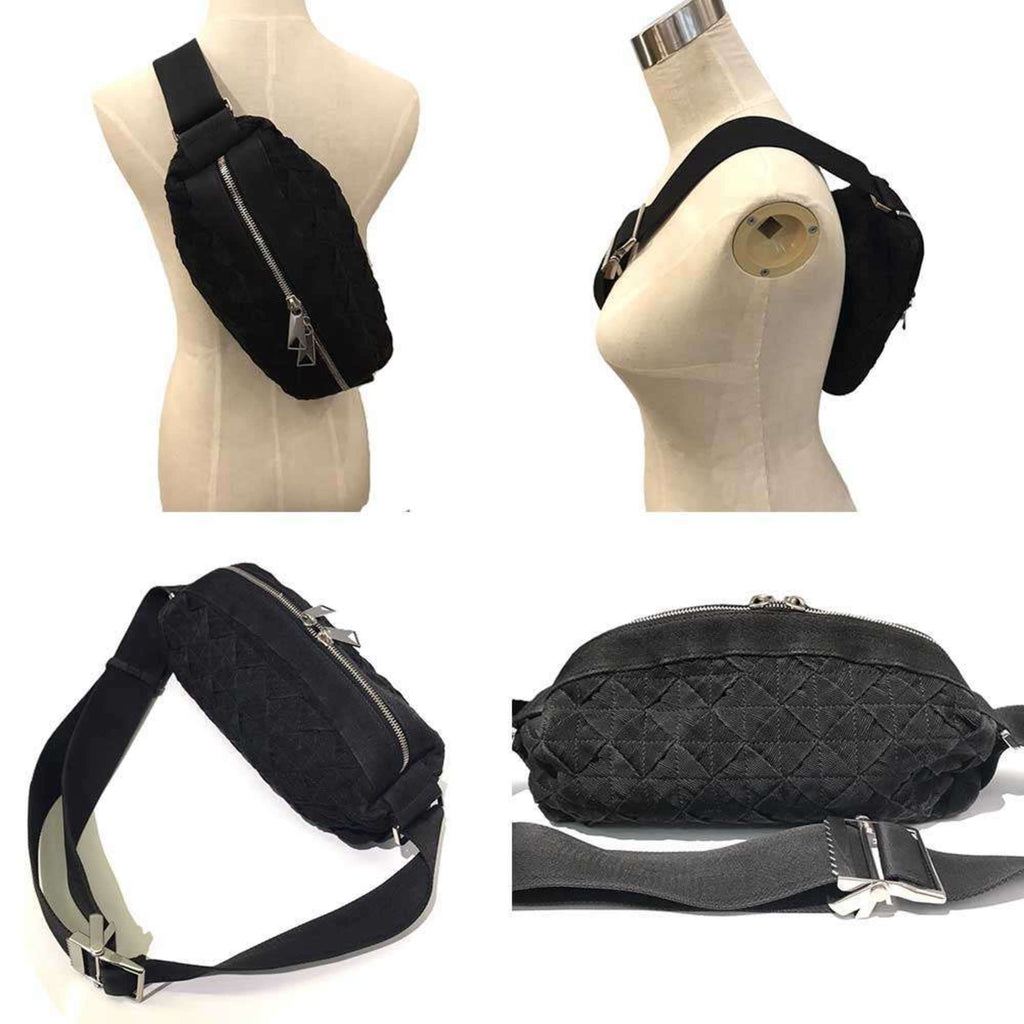 Bottega Veneta Black Intrecciato Sling Bag (Pre-Owned)