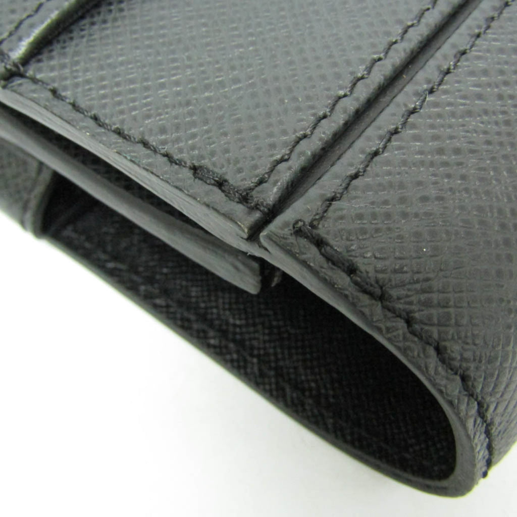 Louis Vuitton Robusto 1 Briefcase Taiga Leather Black Leather Briefcase Bag (Pre-Owned)
