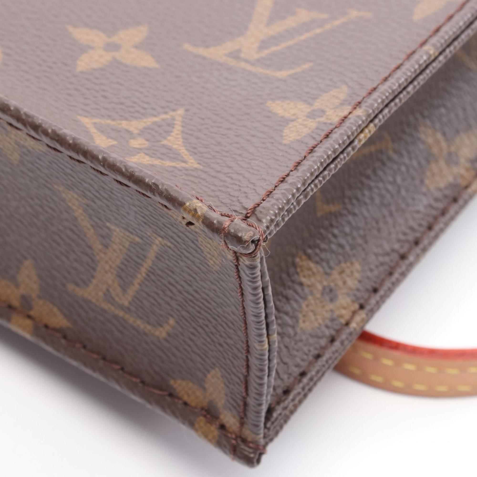 Louis Vuitton Brown Pvc Coated Canvas Leather Handbag (Pre-Owned)