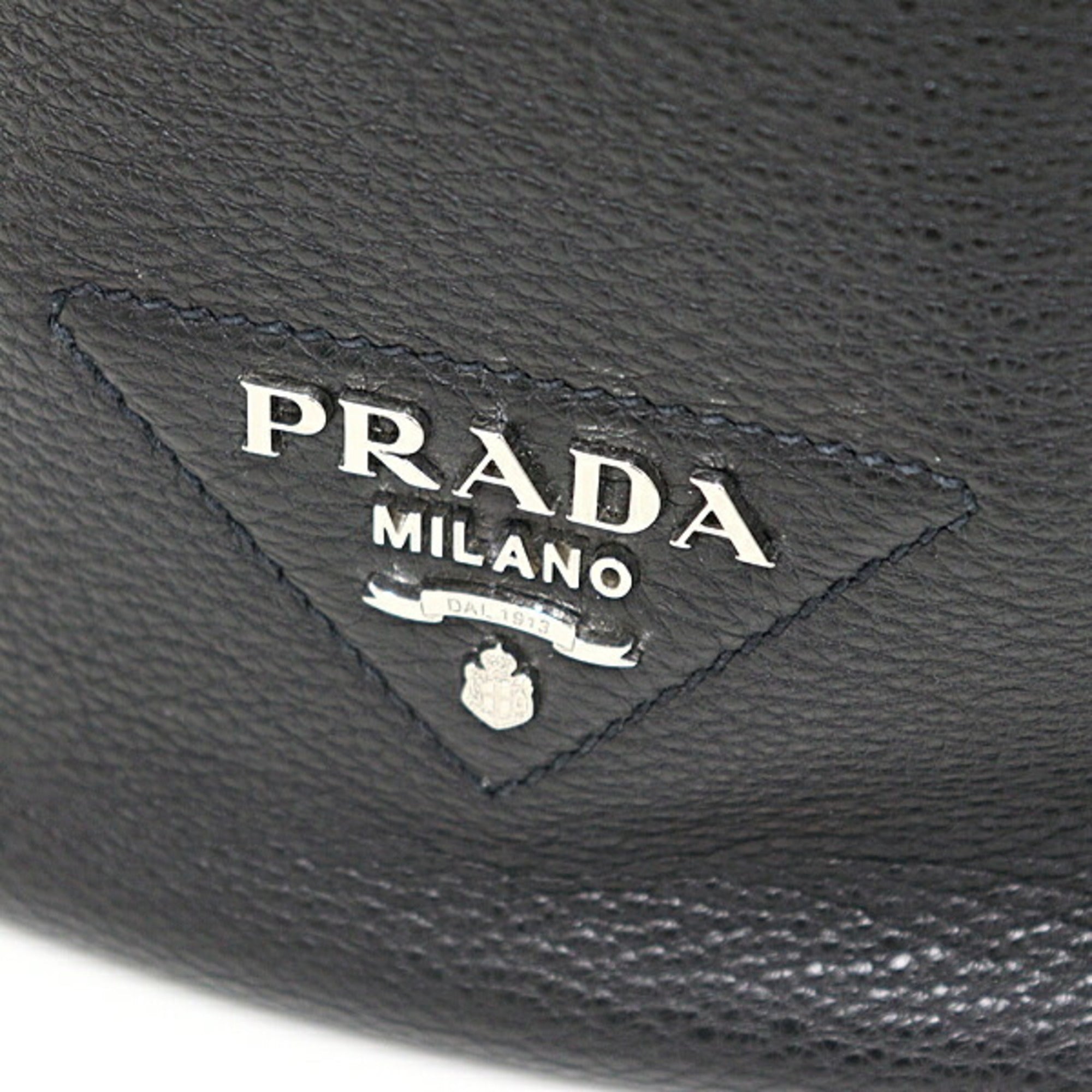 Prada Black Nero Leather Shoulder Bag (Pre-Owned)