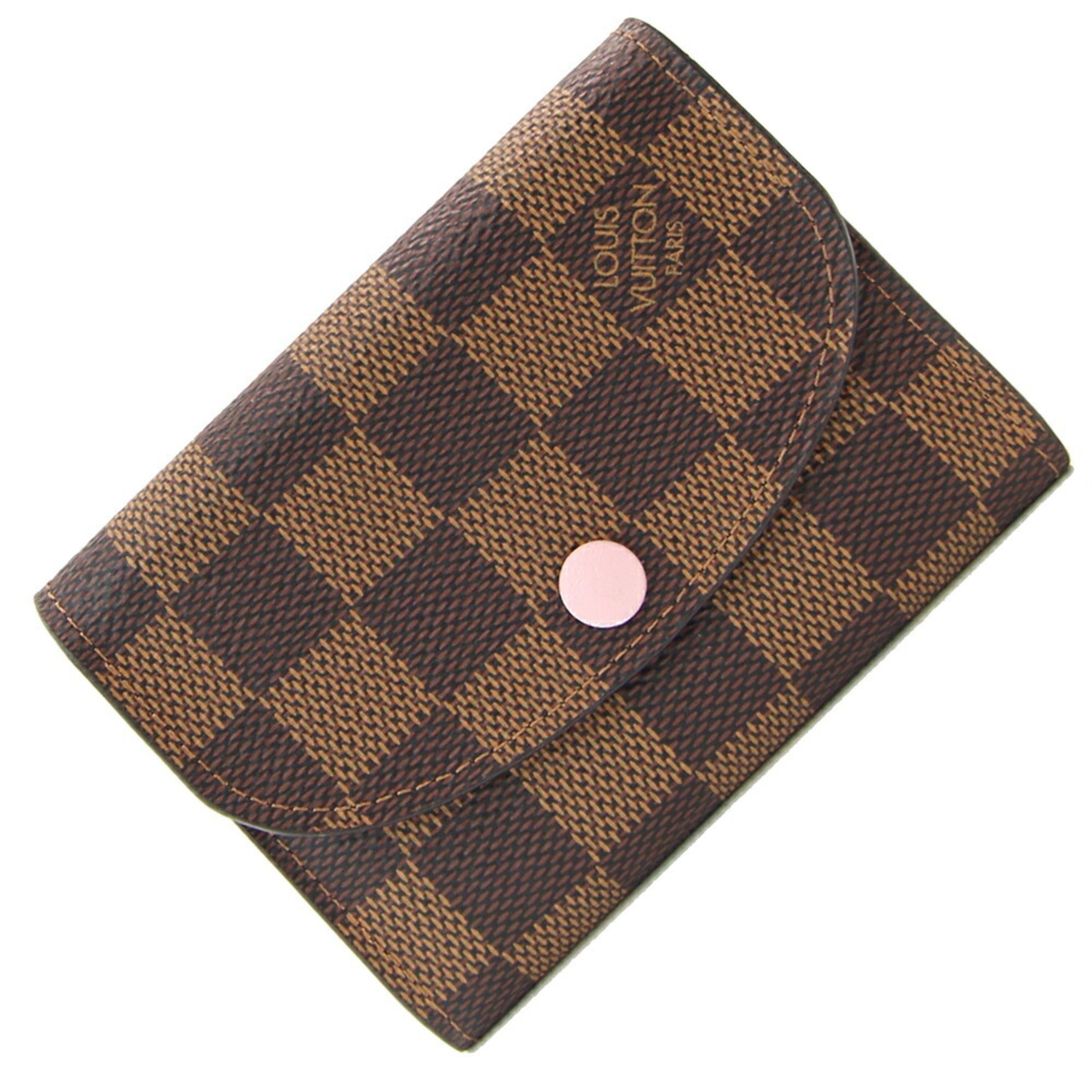 Louis Vuitton Damier Canvas Rose Ballerine Coin Purse/Coin Case (Pre-Owned)