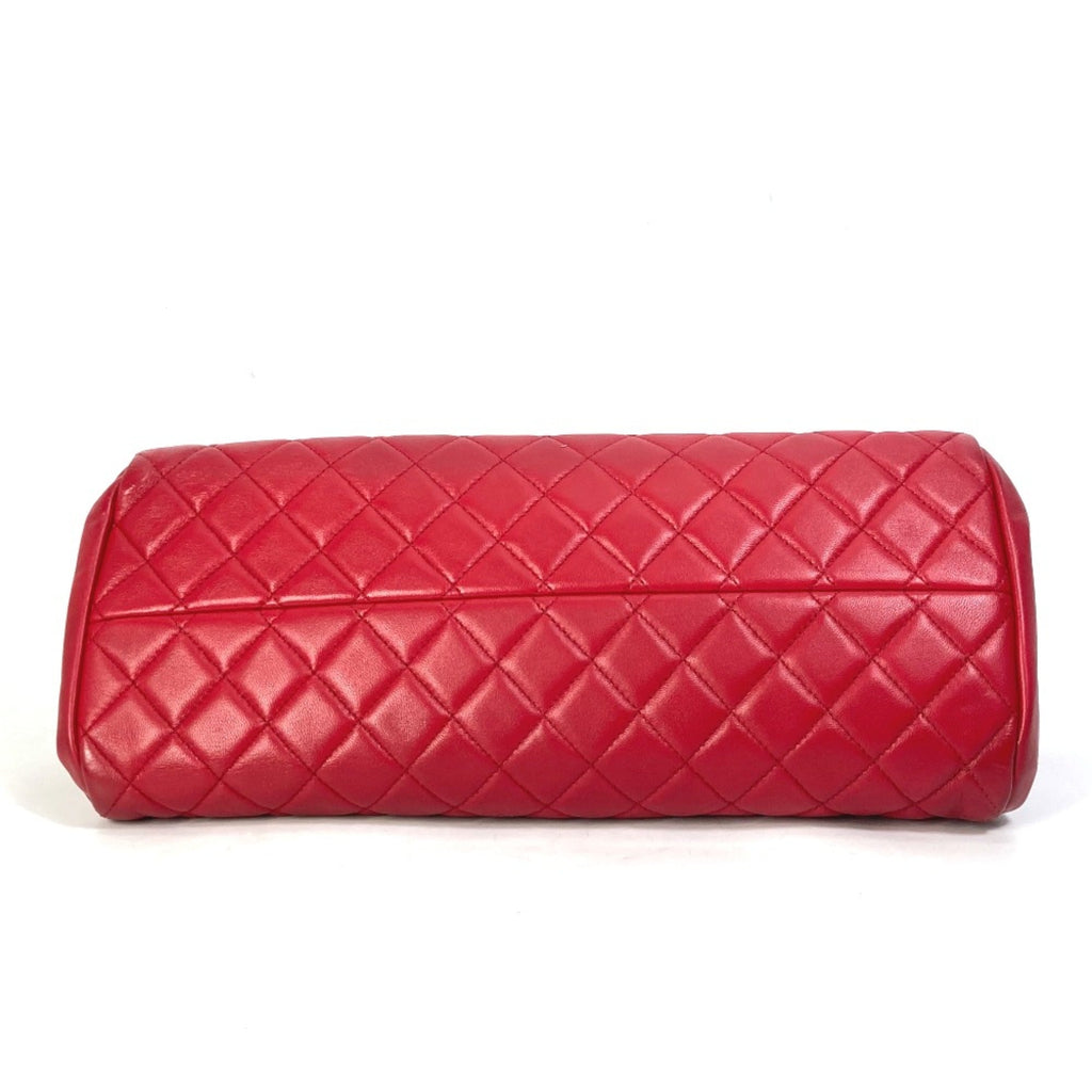 Chanel Red Leather Shoulder Bag (Pre-Owned)