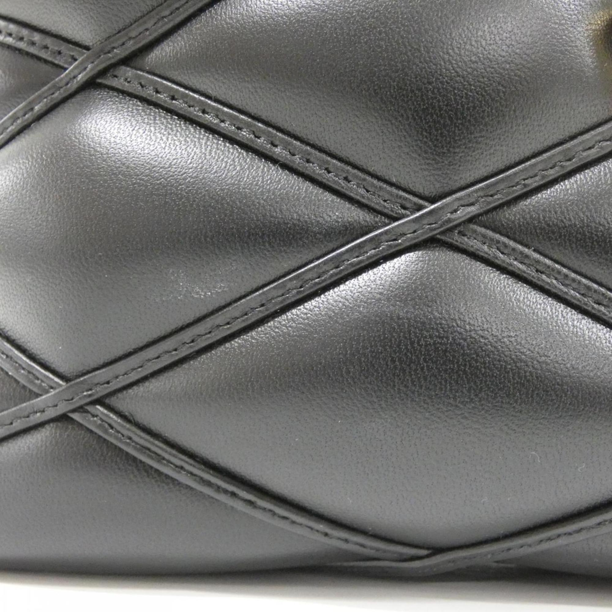 Louis Vuitton Black Leather Shoulder Bag (Pre-Owned)