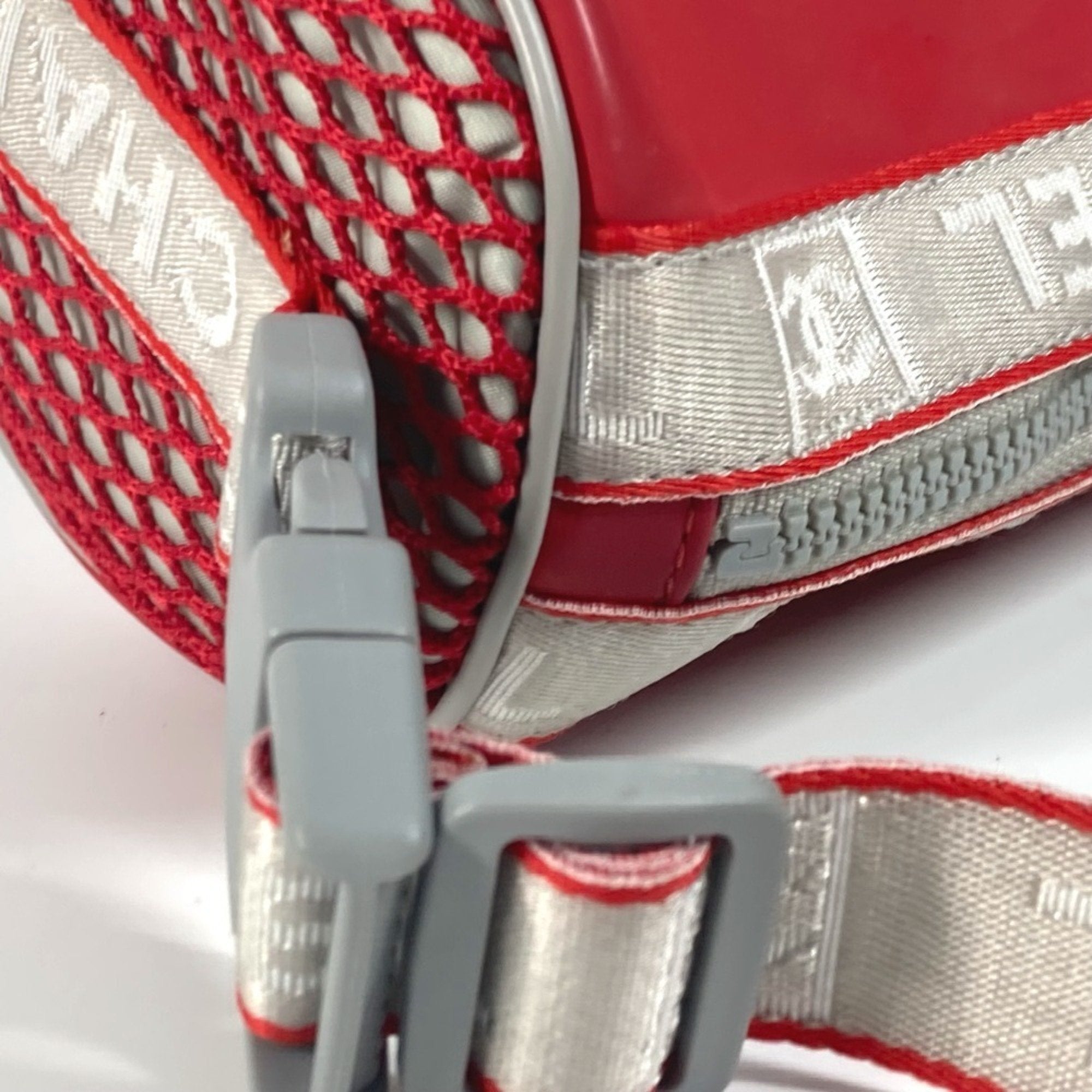 Chanel Sport Red Color White Rubber Handbag (Pre-Owned)