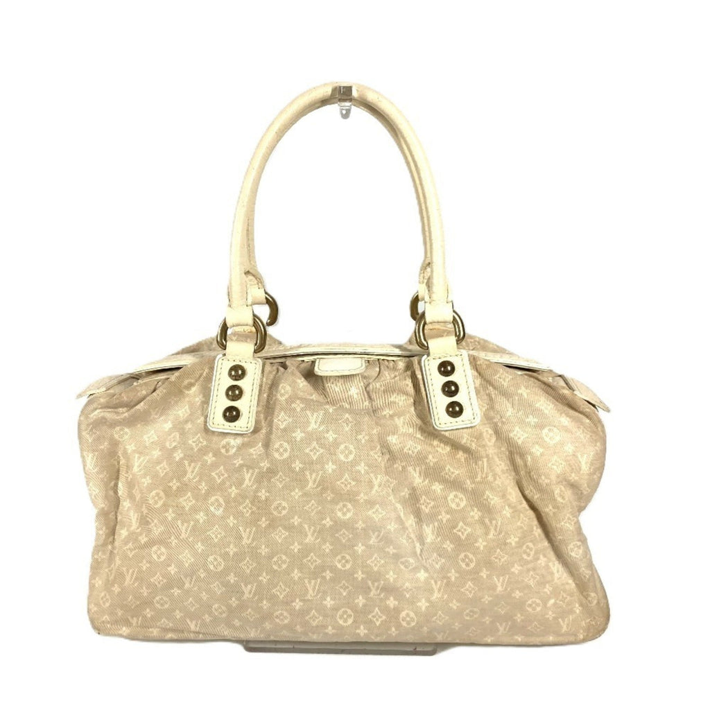 Louis Vuitton Monogram Mini Beige Gris Monogram Mini Boston Bag Handbag Shoulder Bag (Pre-Owned)