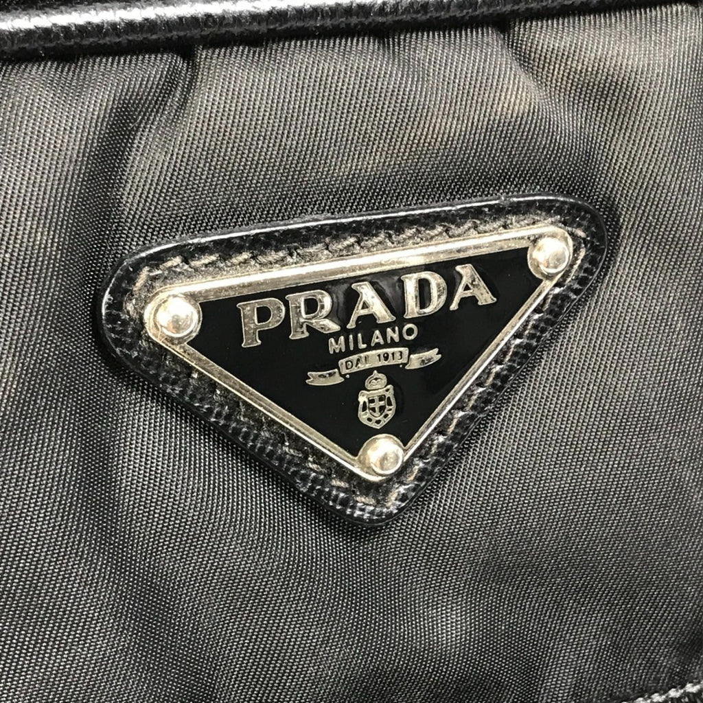 Prada Black Cloth Briefcase (Pre-Owned)