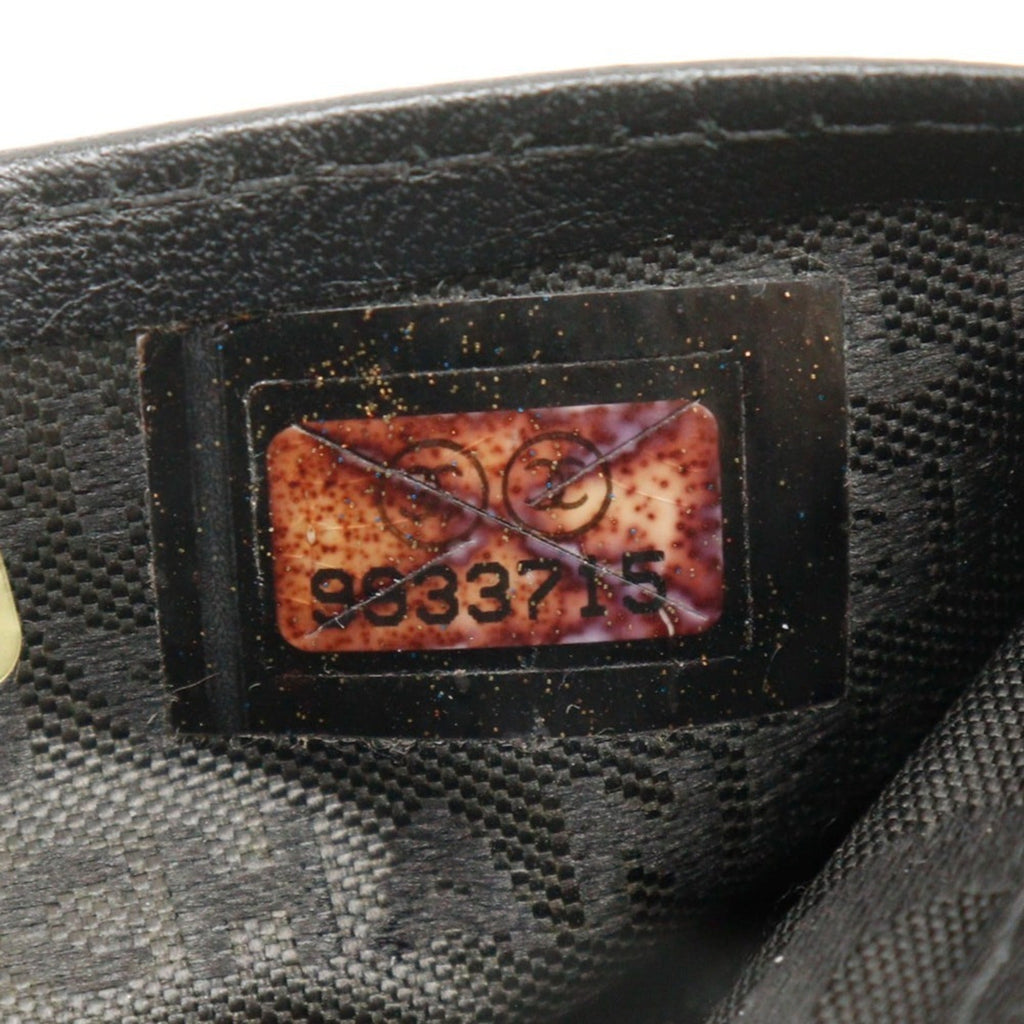 Chanel Black Leather Long Wallet (Bi-Fold) (Pre-Owned)