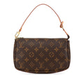 Louis Vuitton Brown Pvc Leather Handbag Pochette (Pre-Owned)