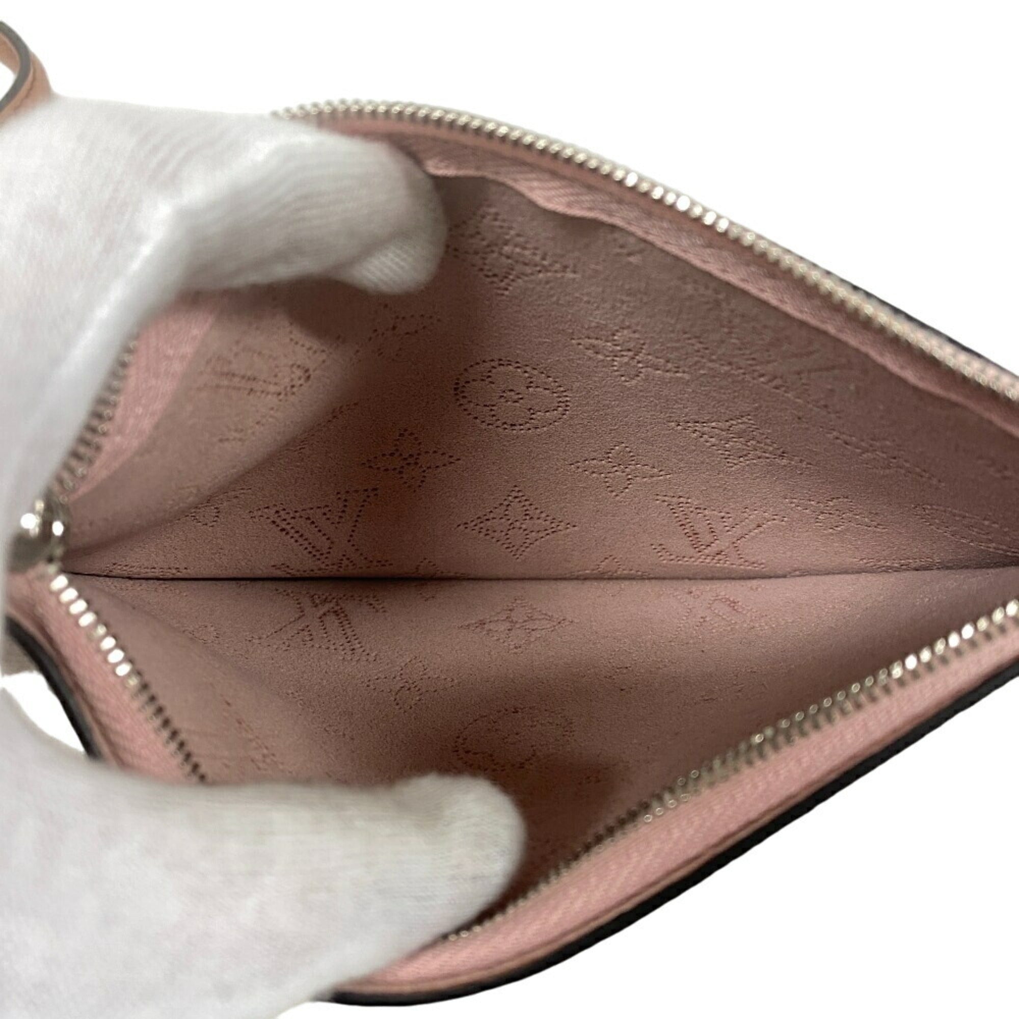 Louis Vuitton Mahina Pink Leather Handbag (Pre-Owned)