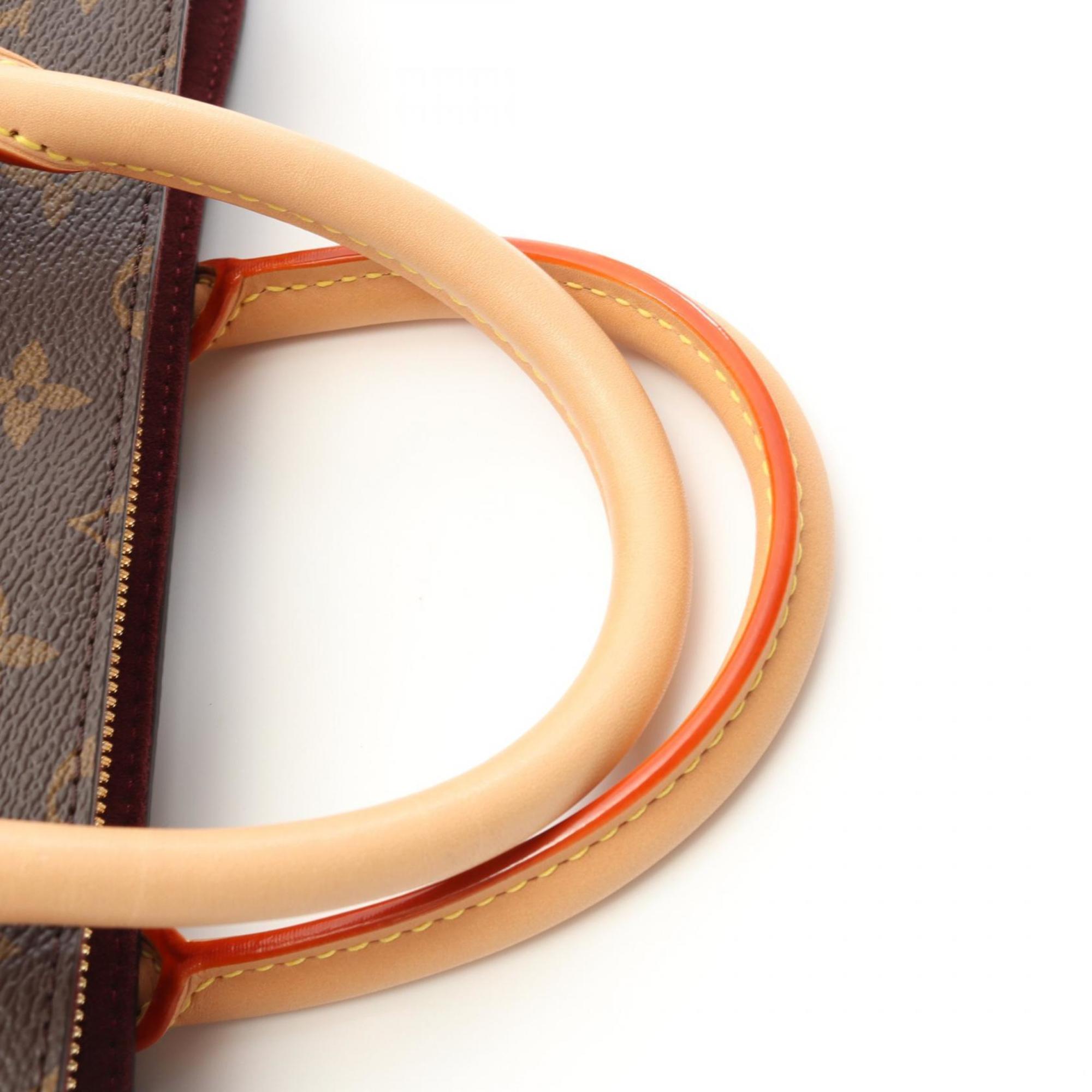 Louis Vuitton Brown Coated Canvas Pvc Leather Handbag (Pre-Owned)