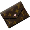 Louis Vuitton Brown Monogram Pink Rose Ballerine Monogram Wallet (Tri-Fold) (Pre-Owned)
