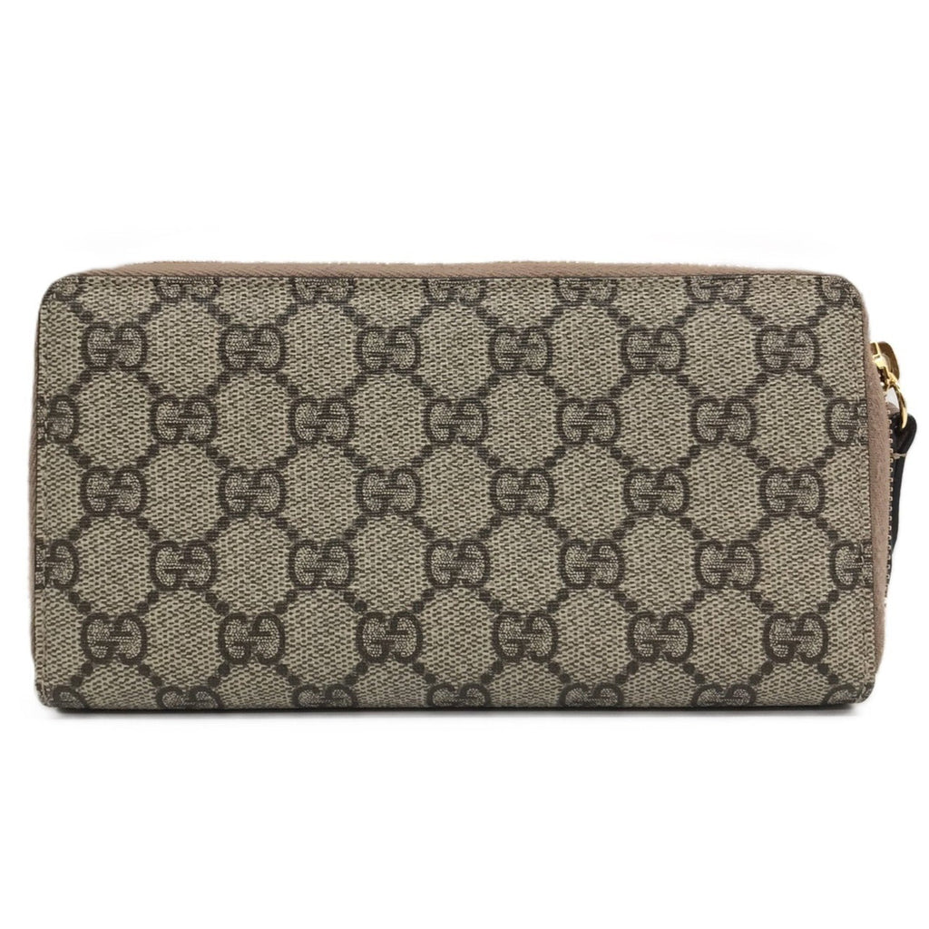 Gucci Beige Gg Supreme Long Wallet (Bi-Fold) (Pre-Owned)