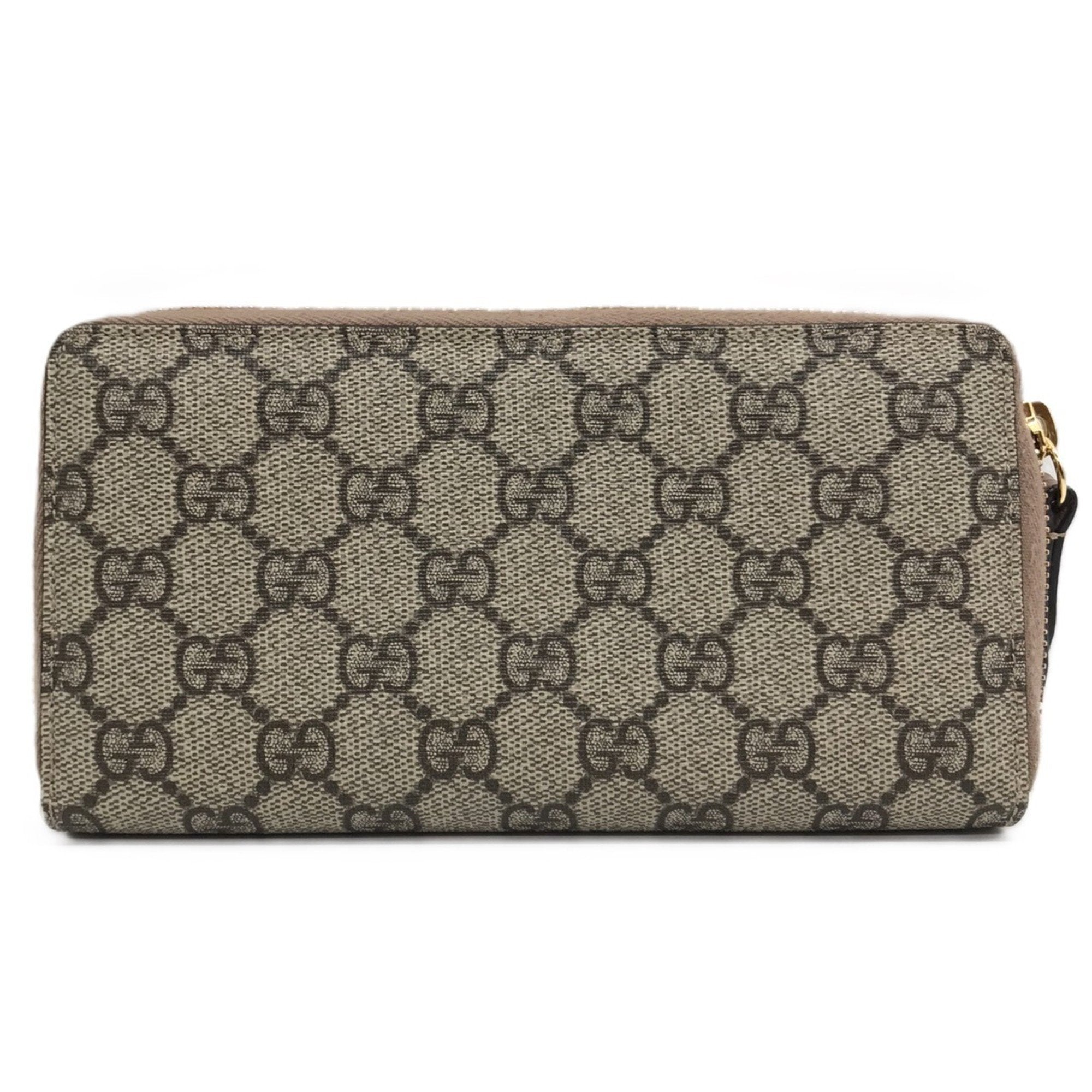Gucci Beige Gg Supreme Long Wallet (Bi-Fold) (Pre-Owned)