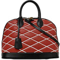 Louis Vuitton Black Red Color Leather Handbag Shoulder Bag (Pre-Owned)