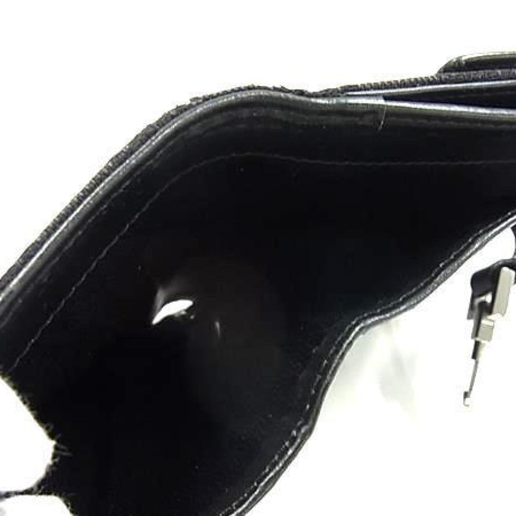 Gucci Black Gg Canvas Leather Wallet (Bi-Fold) (Pre-Owned)