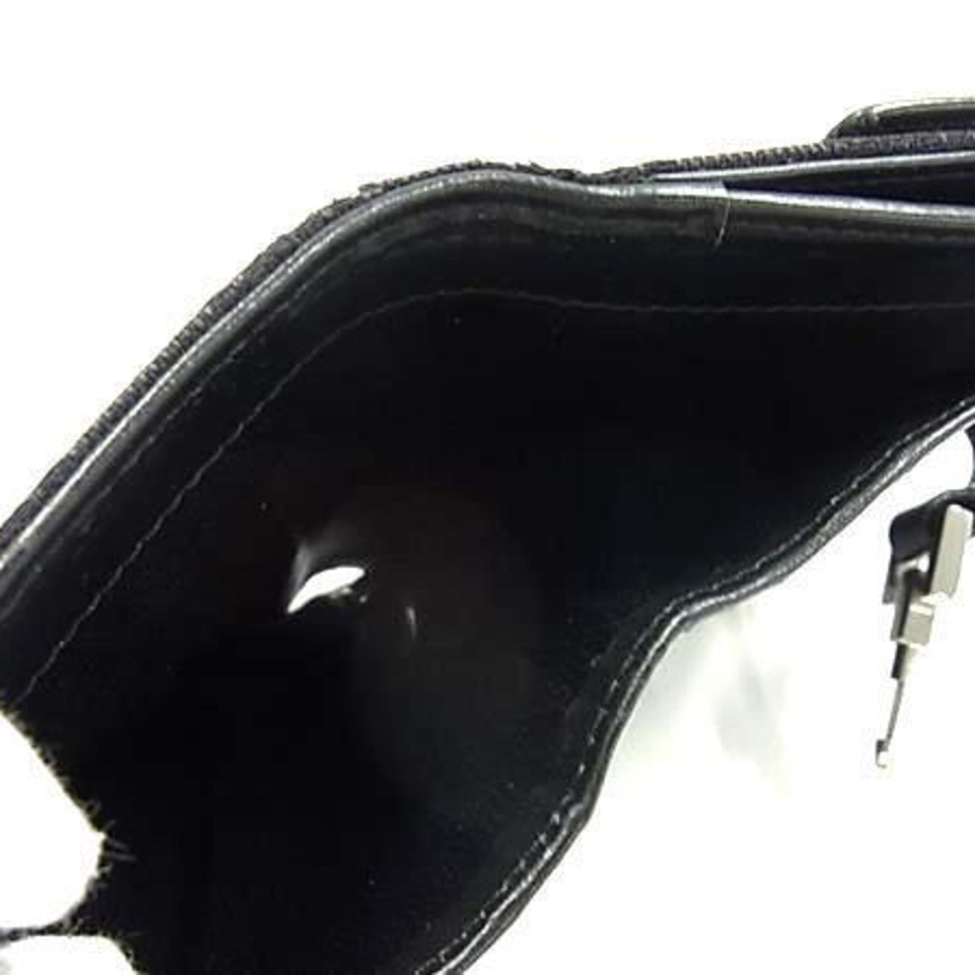 Gucci Black Gg Canvas Leather Wallet (Bi-Fold) (Pre-Owned)