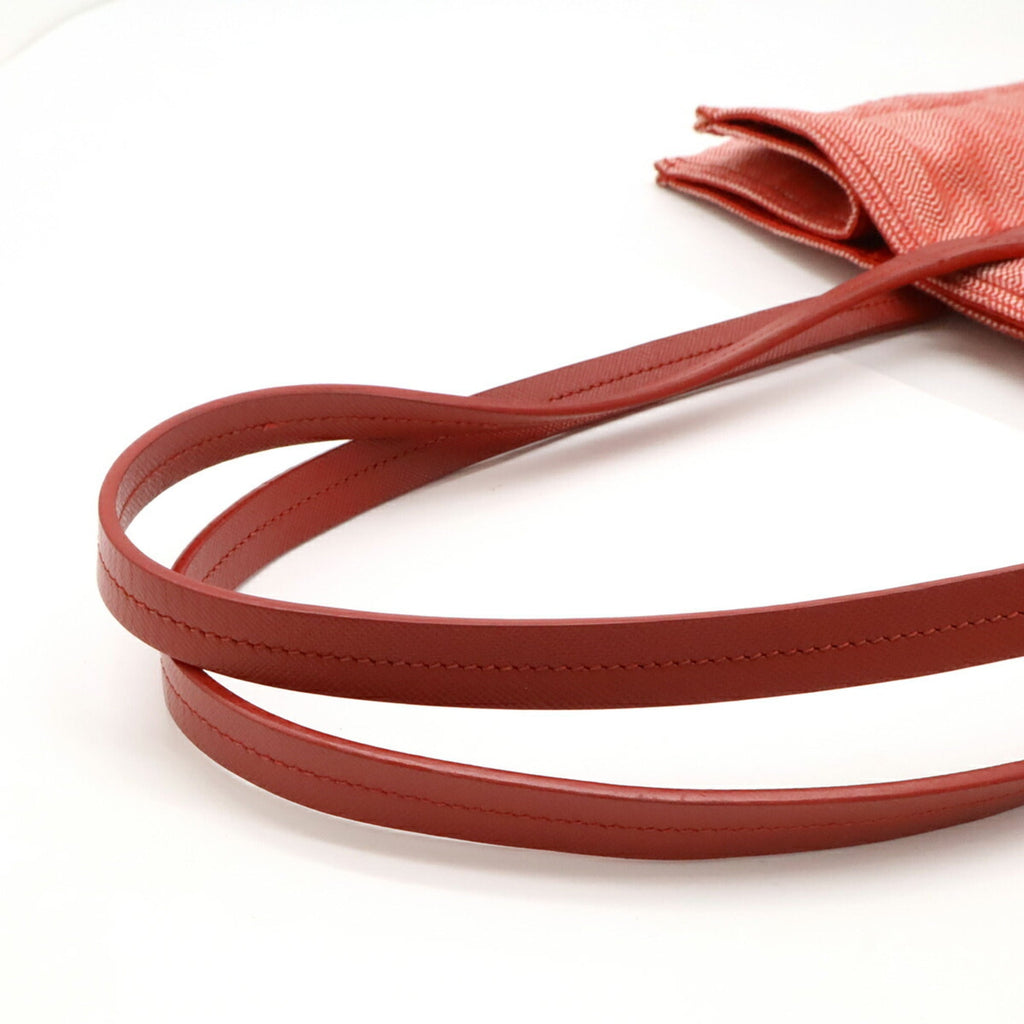 Prada Red Color Tessuto Shoulder Bag Tote Bag (Pre-Owned)