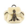 Louis Vuitton Cream Coated Canvas Backpack (Pre-Owned)