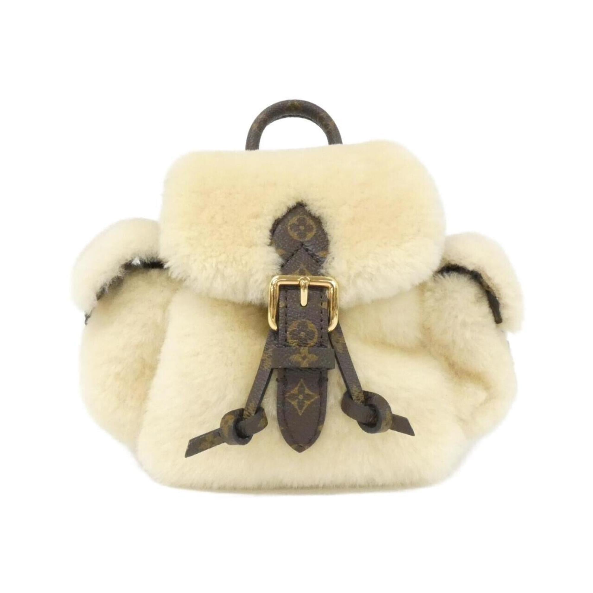Louis Vuitton Cream Coated Canvas Backpack (Pre-Owned)