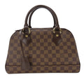 Louis Vuitton Brown Ebene Damier Canvas Leather Handbag (Pre-Owned)