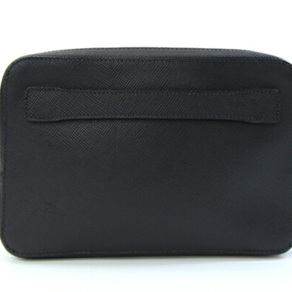 Prada Black Leather Clutch Bag (Pre-Owned)