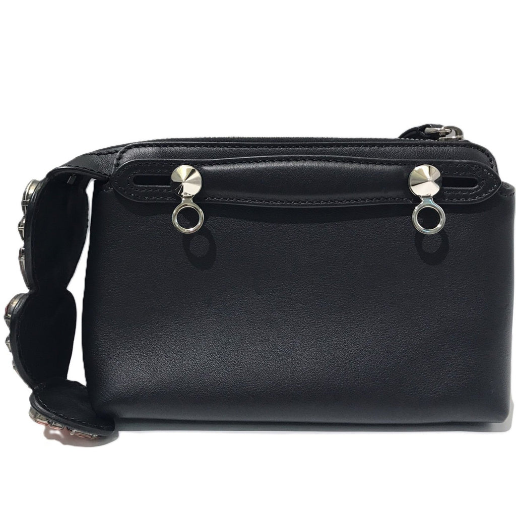 Fendi Black Leather Handbag Shoulder Bag (Pre-Owned)
