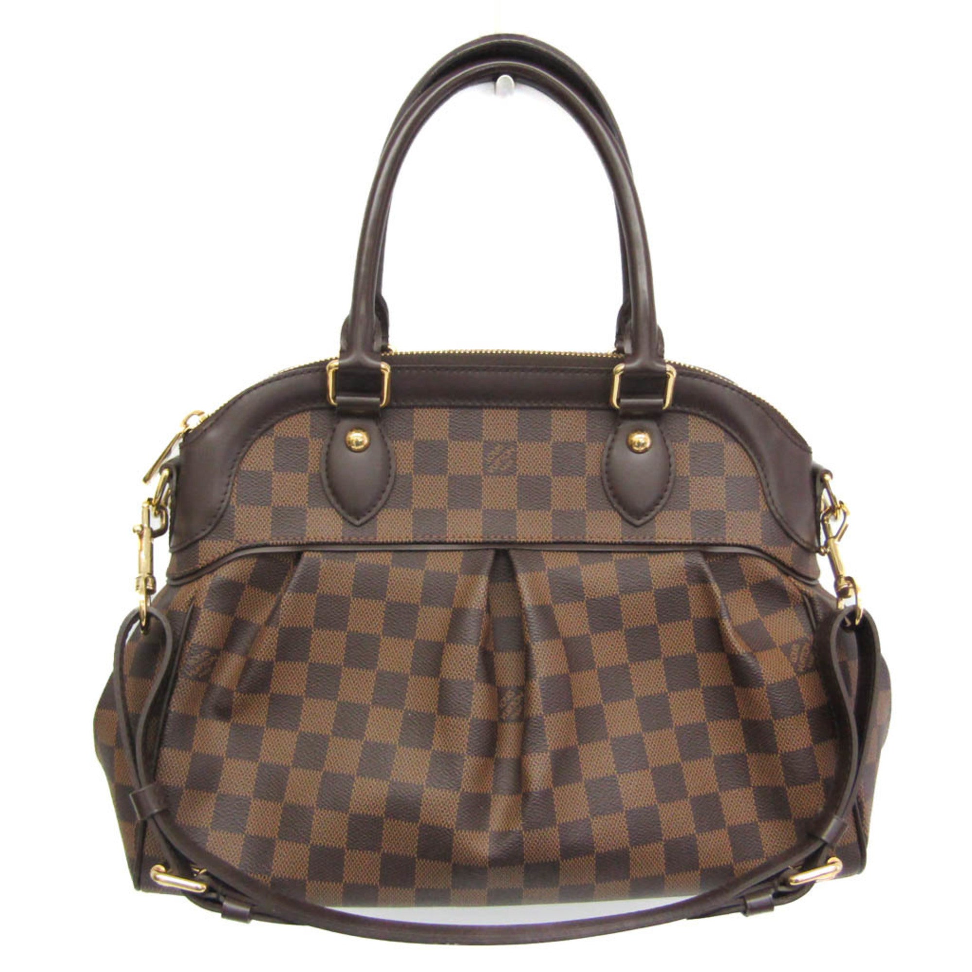Louis Vuitton Damier Ebene Damier Canvas Handbag Shoulder Bag (Pre-Owned)