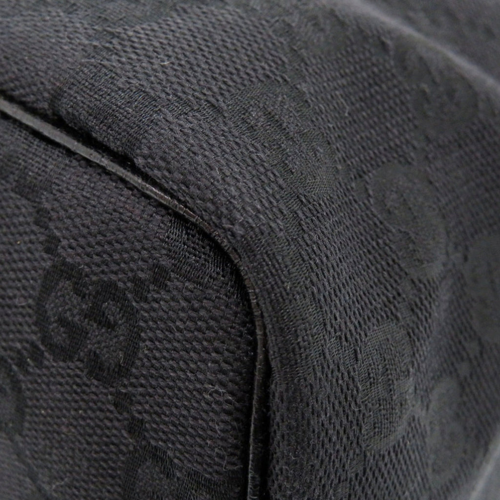 Gucci Black Gg Canvas Pouch Vanity Bag (Pre-Owned)