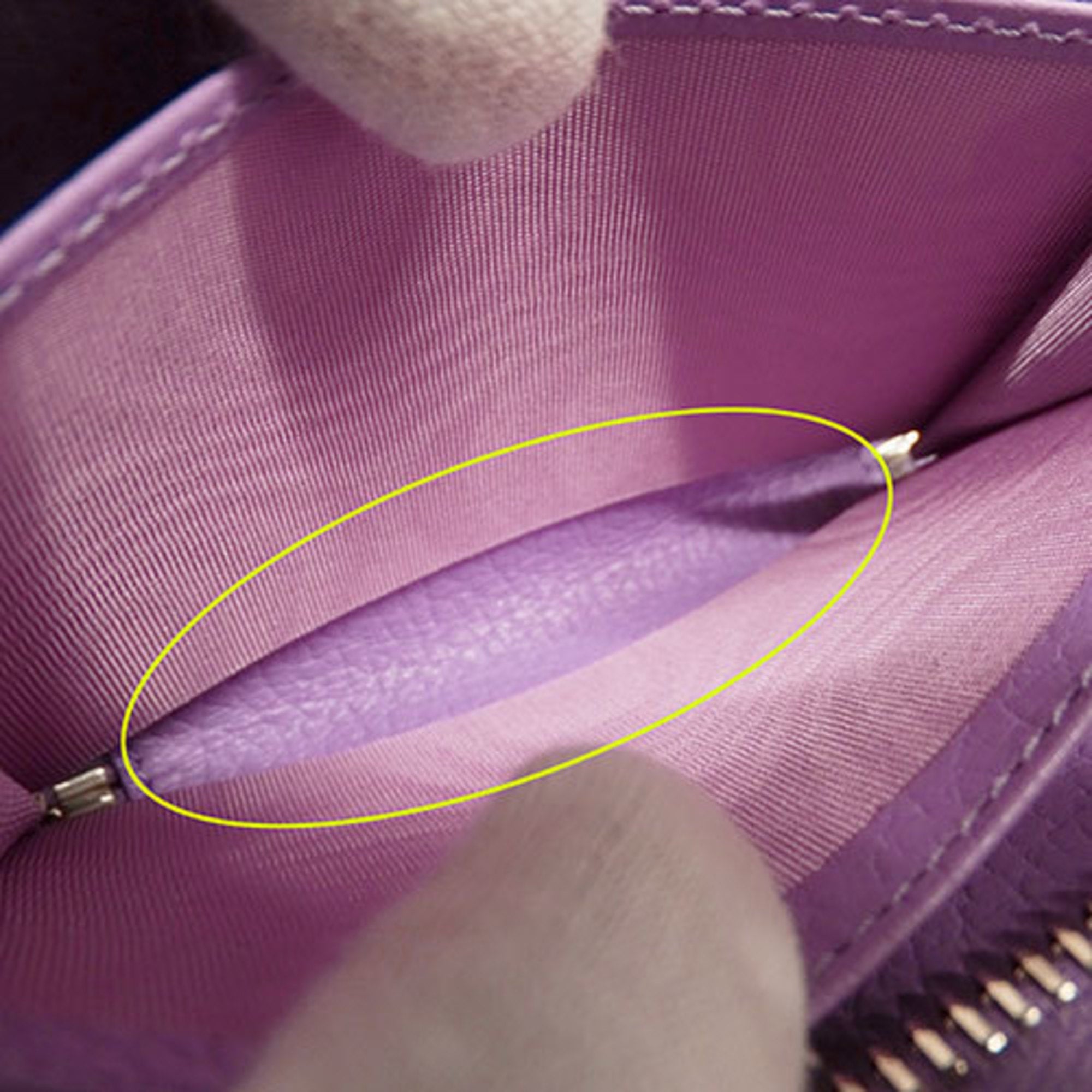 Gucci Purple Leather Coin Purse/Coin Case (Pre-Owned)