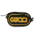 Gucci Black Yellow Patent Leather Rubber Pochette Shoulder Bag (Pre-Owned)