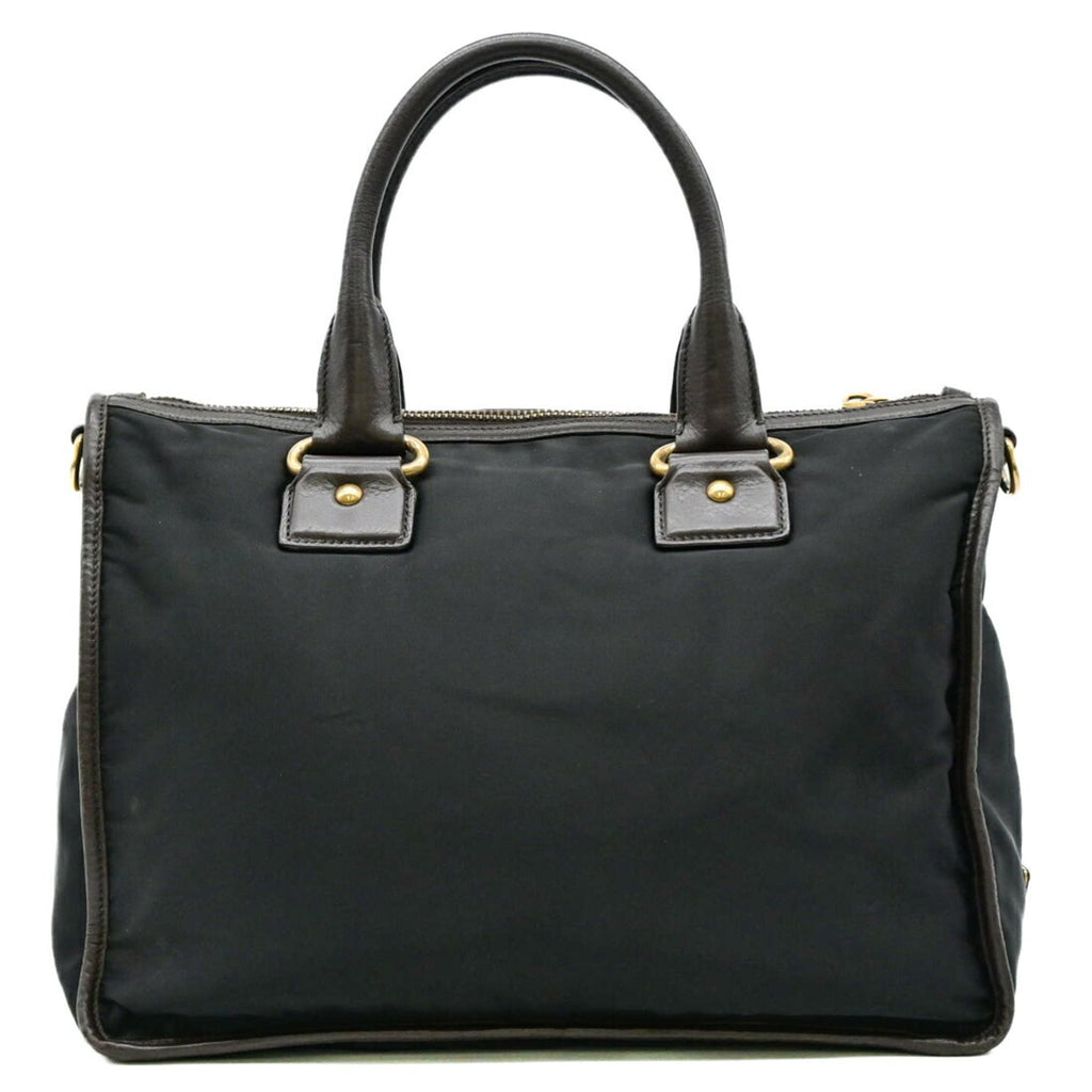 Prada Black Nylon Handbag Shoulder Bag (Pre-Owned)