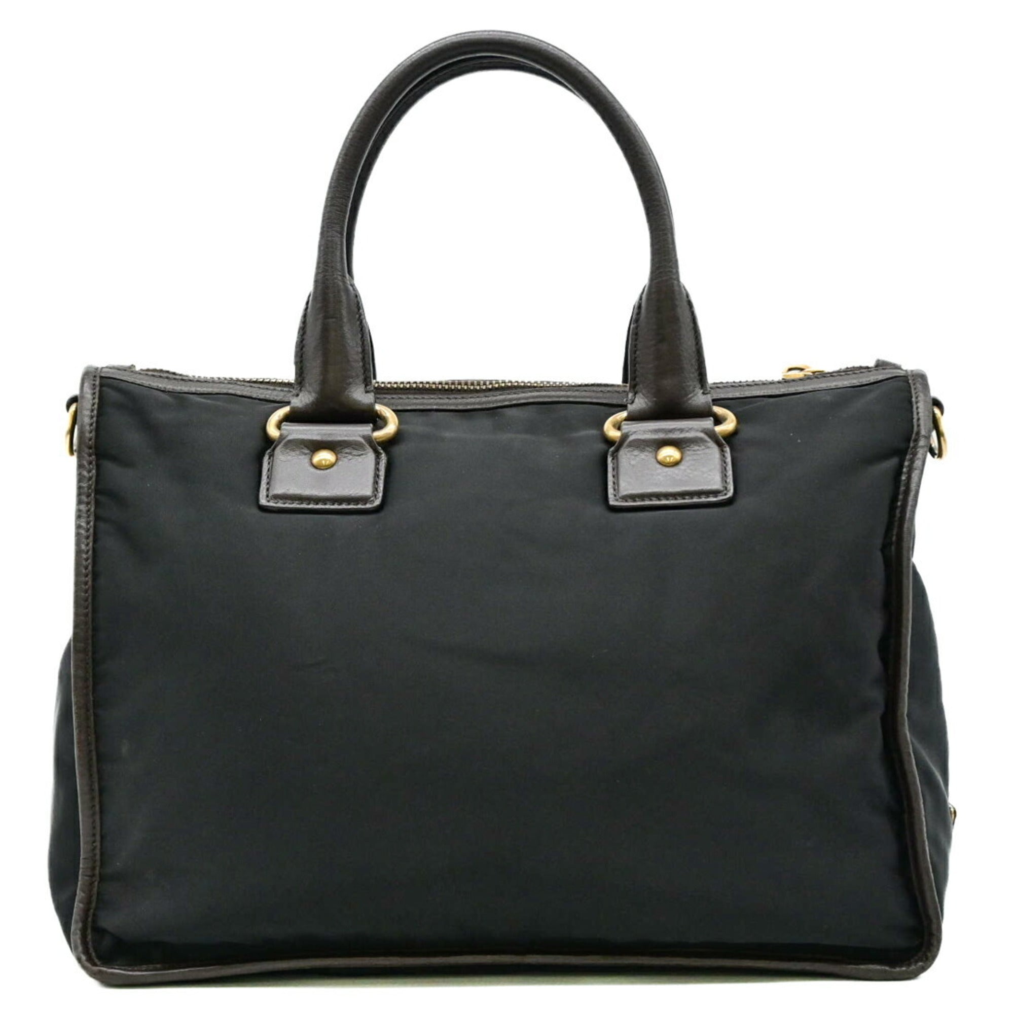 Prada Black Nylon Handbag Shoulder Bag (Pre-Owned)