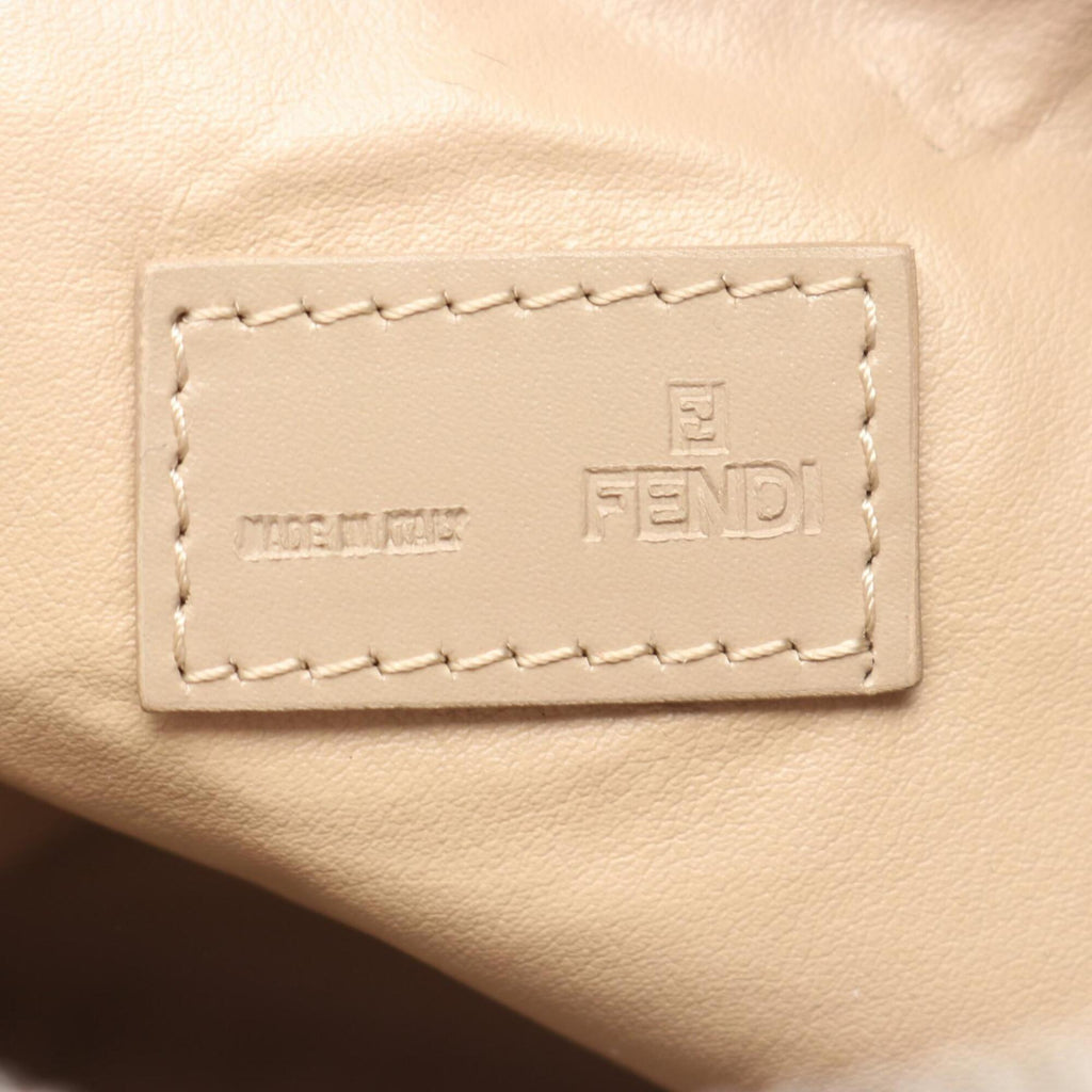 Fendi Beige Canvas Leather Handbag (Pre-Owned)