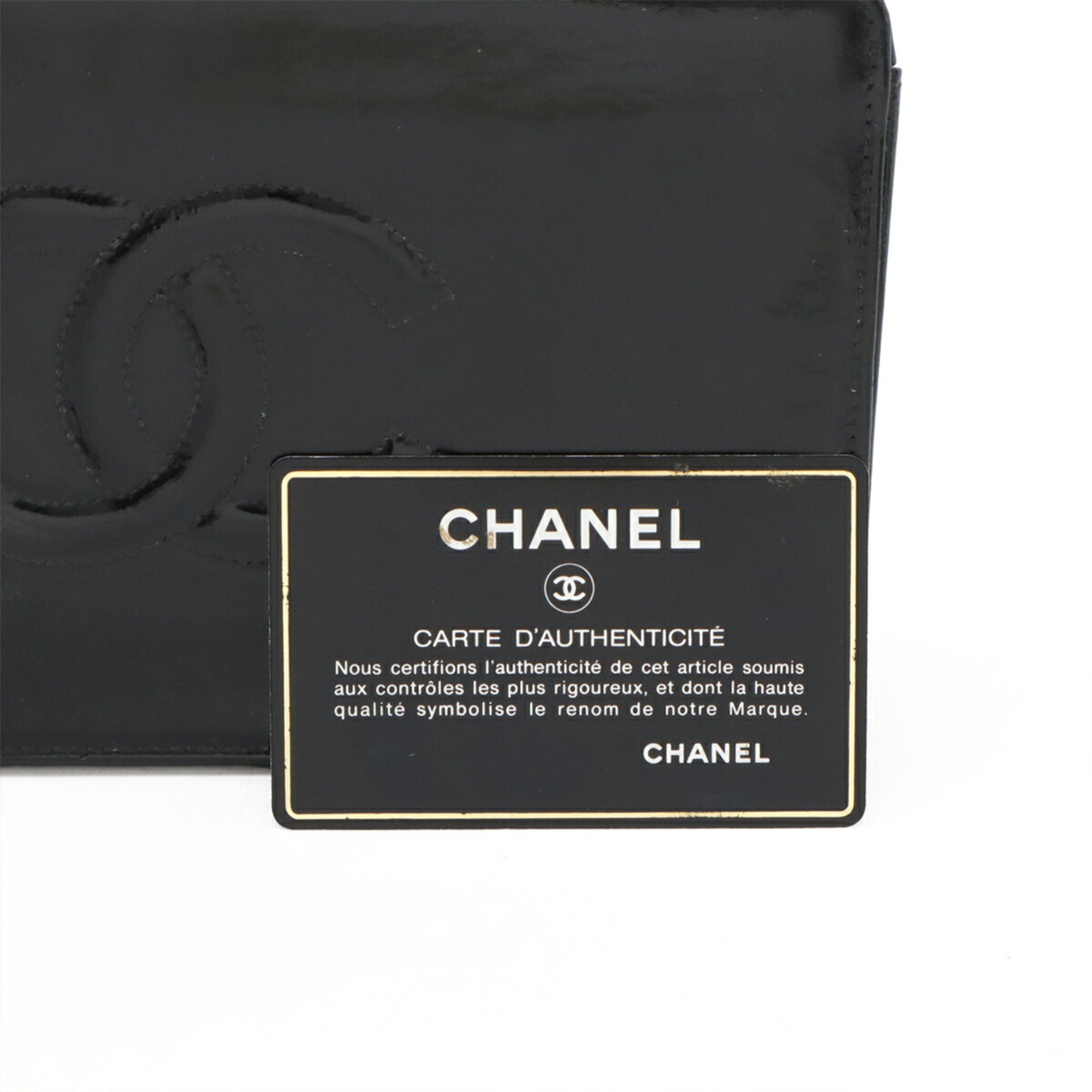 Chanel Black Leather Clutch Bag (Pre-Owned)