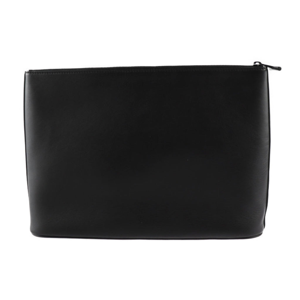 Louis Vuitton Black Leather Clutch Bag (Pre-Owned)