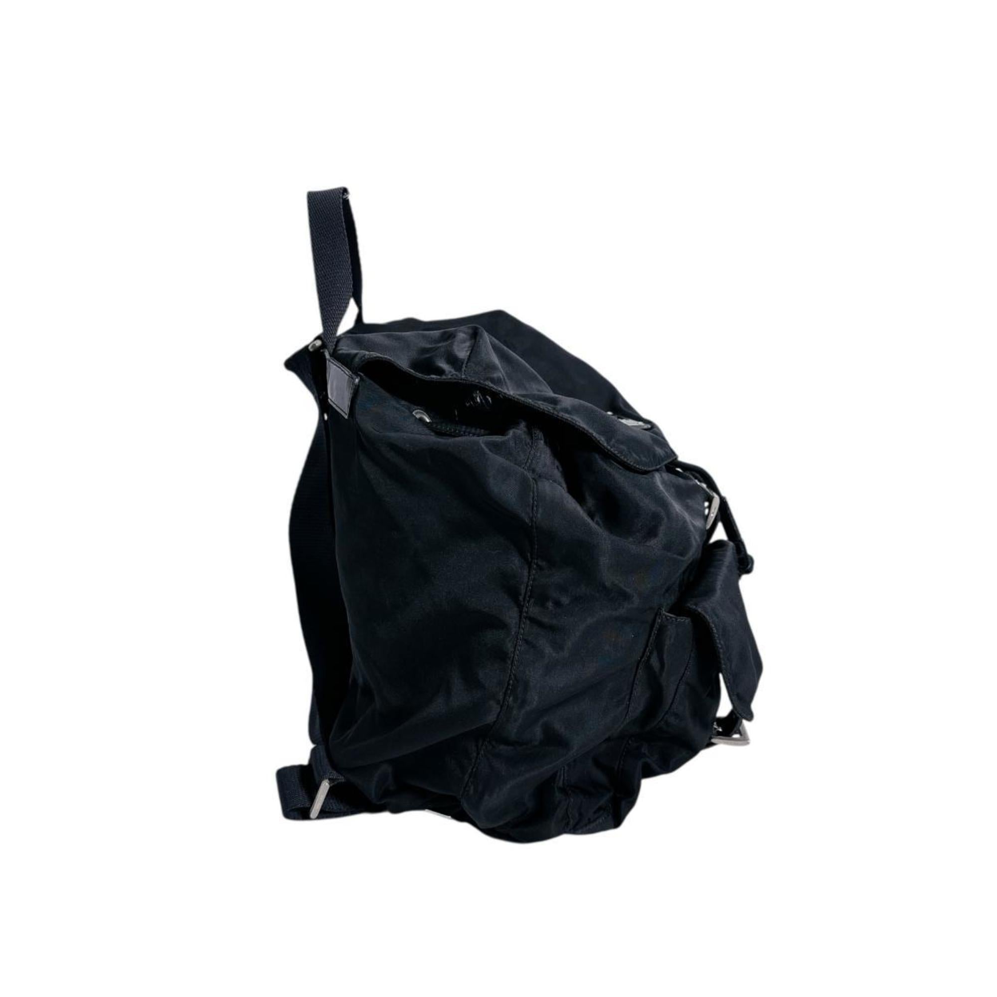 Prada Black Nylon Backpack (Pre-Owned)