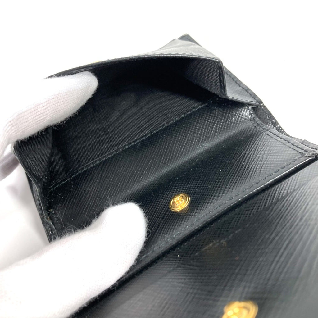 Prada Black Leather Wallet (Bi-Fold) (Pre-Owned)