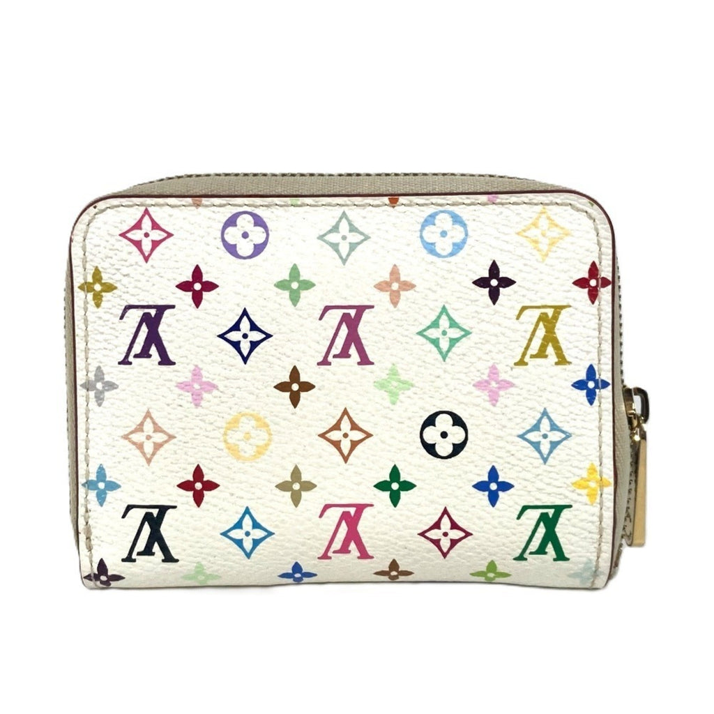 Louis Vuitton Monogram Multicolore Litchi White Monogram Multicolore Coin Purse/Coin Case (Pre-Owned)