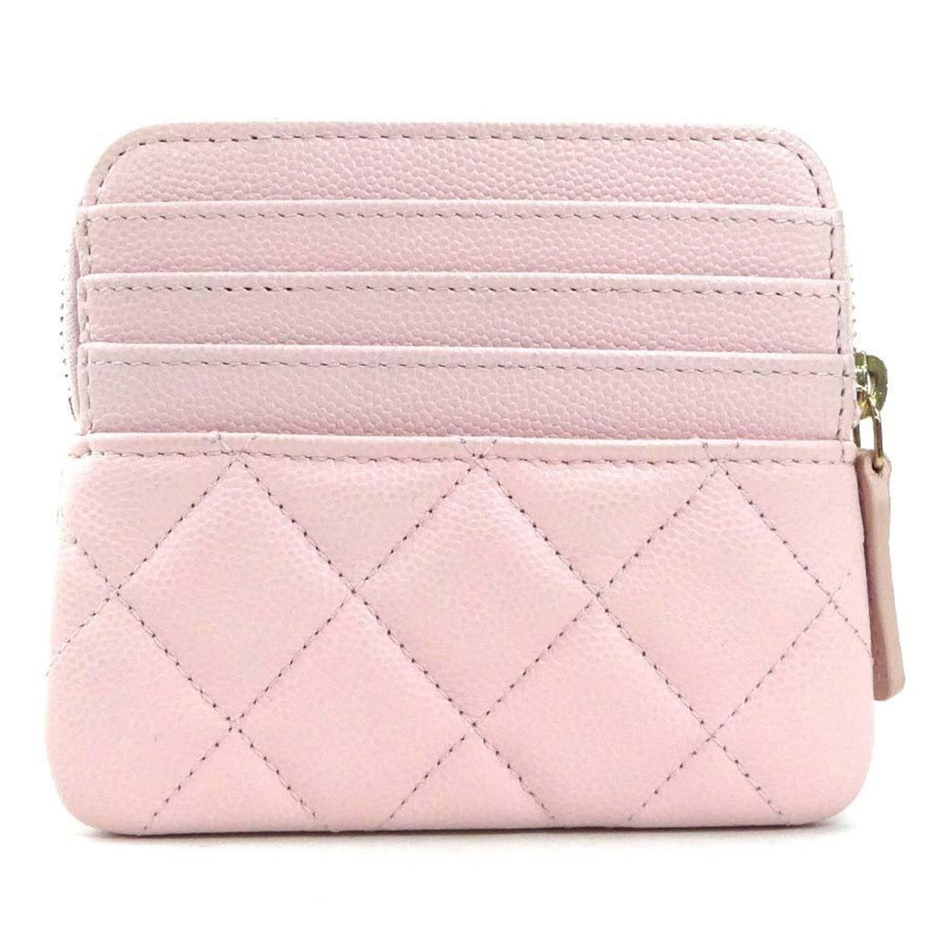 Chanel Light Pink Grained Calfskin Coin Purse/Coin Case (Pre-Owned)
