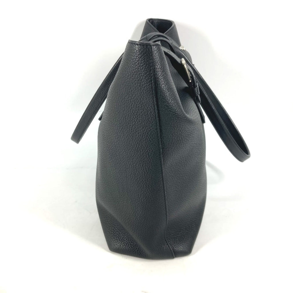 Louis Vuitton Black Noir Leather Shoulder Bag Tote Bag (Pre-Owned)