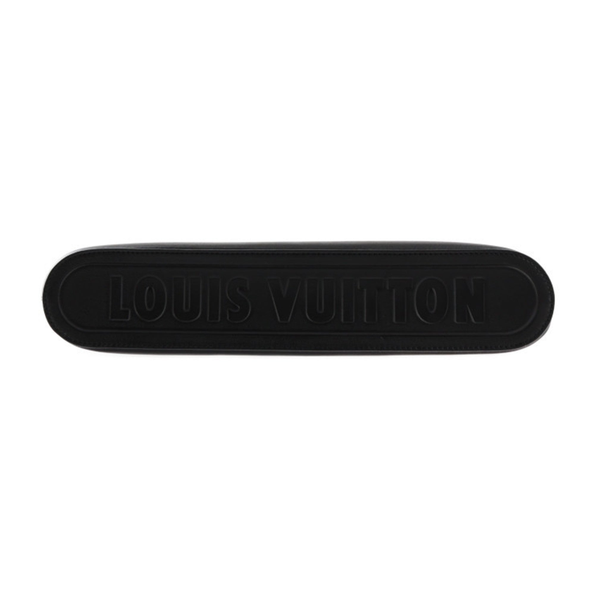 Louis Vuitton Black Leather Clutch Bag (Pre-Owned)