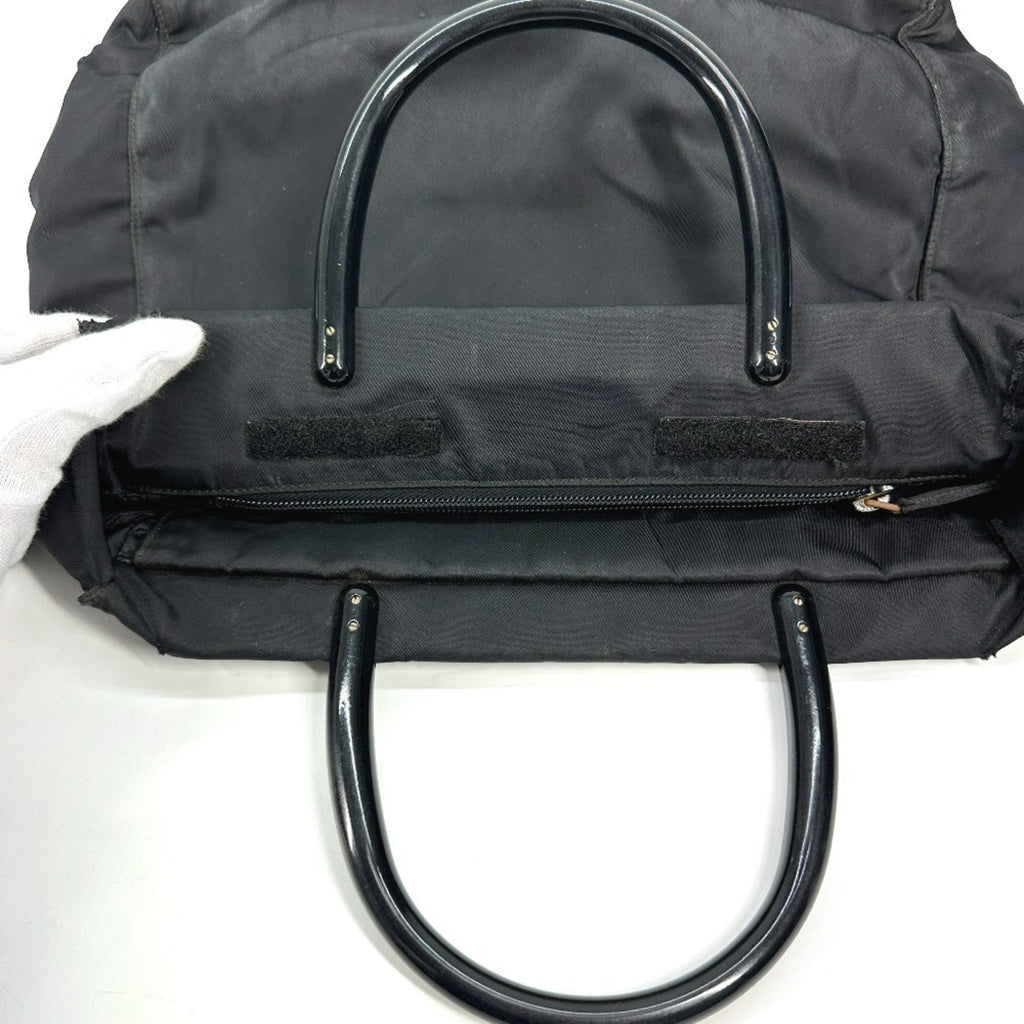 Prada Black Nylon Handbag Tote Bag (Pre-Owned)
