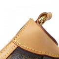 Louis Vuitton Marron Coated Canvas Shoulder Bag (Pre-Owned)