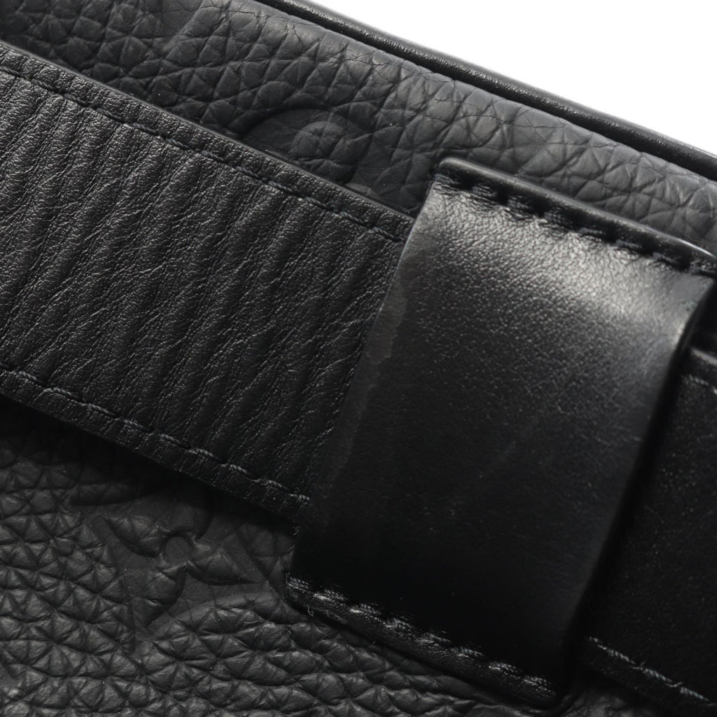 Louis Vuitton Black Noir Leather Fanny Pack Pochette (Pre-Owned)