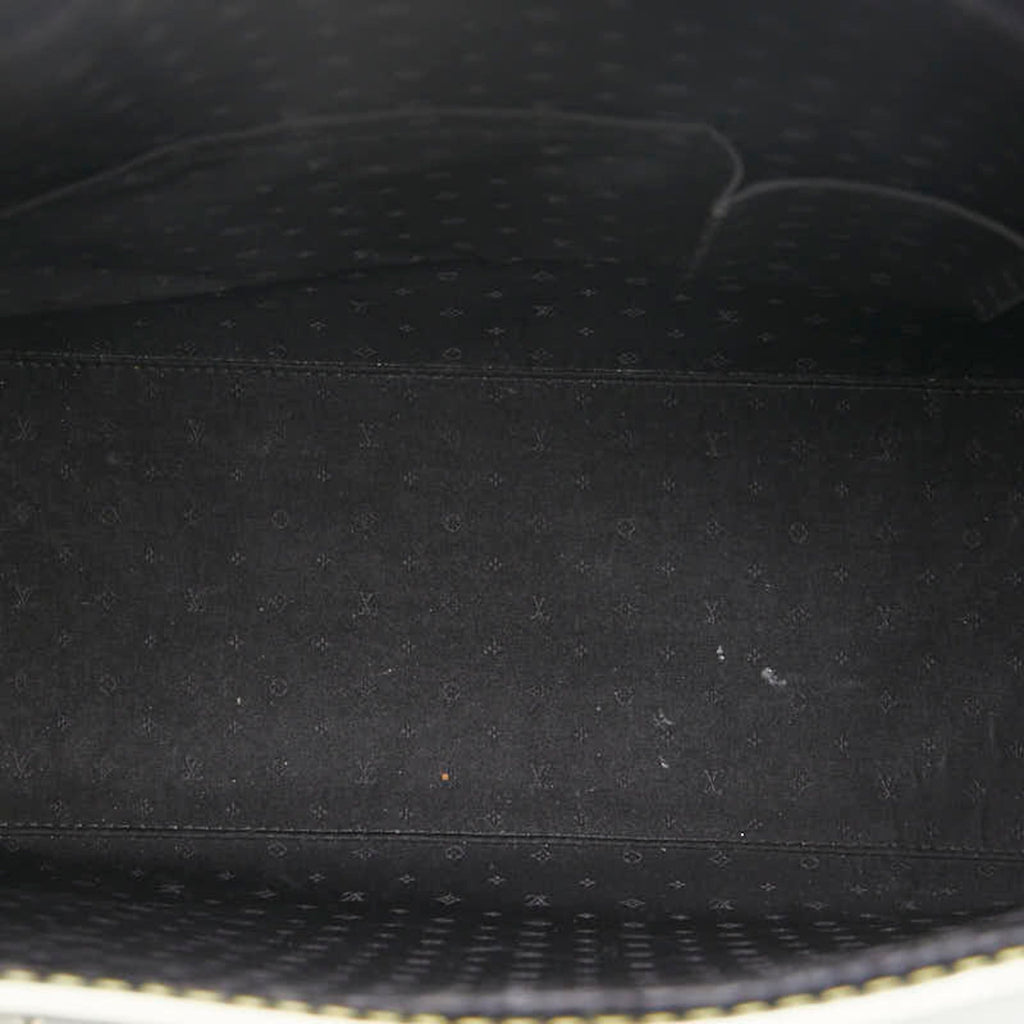 Louis Vuitton Black Noir Leather Handbag Tote Bag (Pre-Owned)