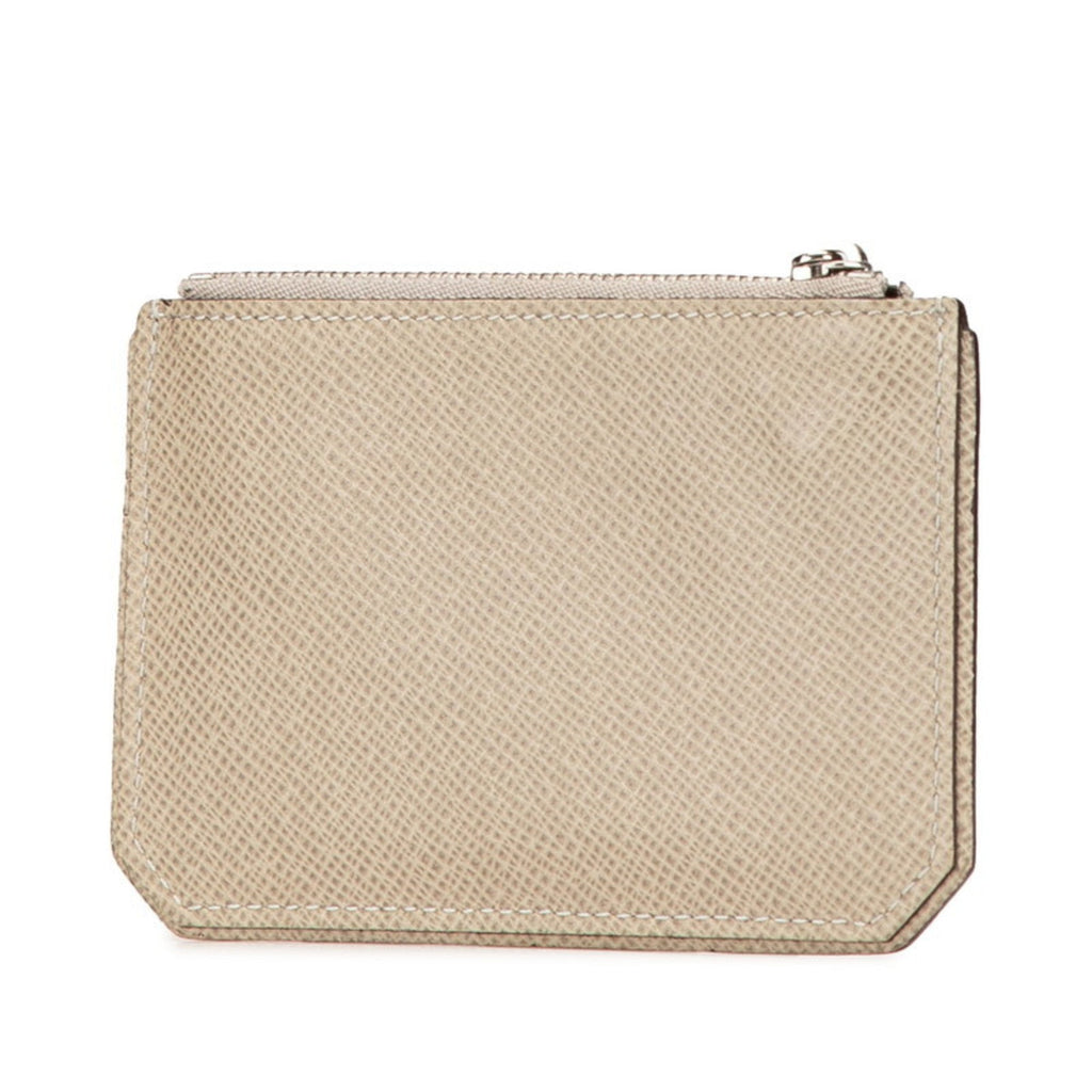 Louis Vuitton Beige Leather Coin Purse/Coin Case (Pre-Owned)
