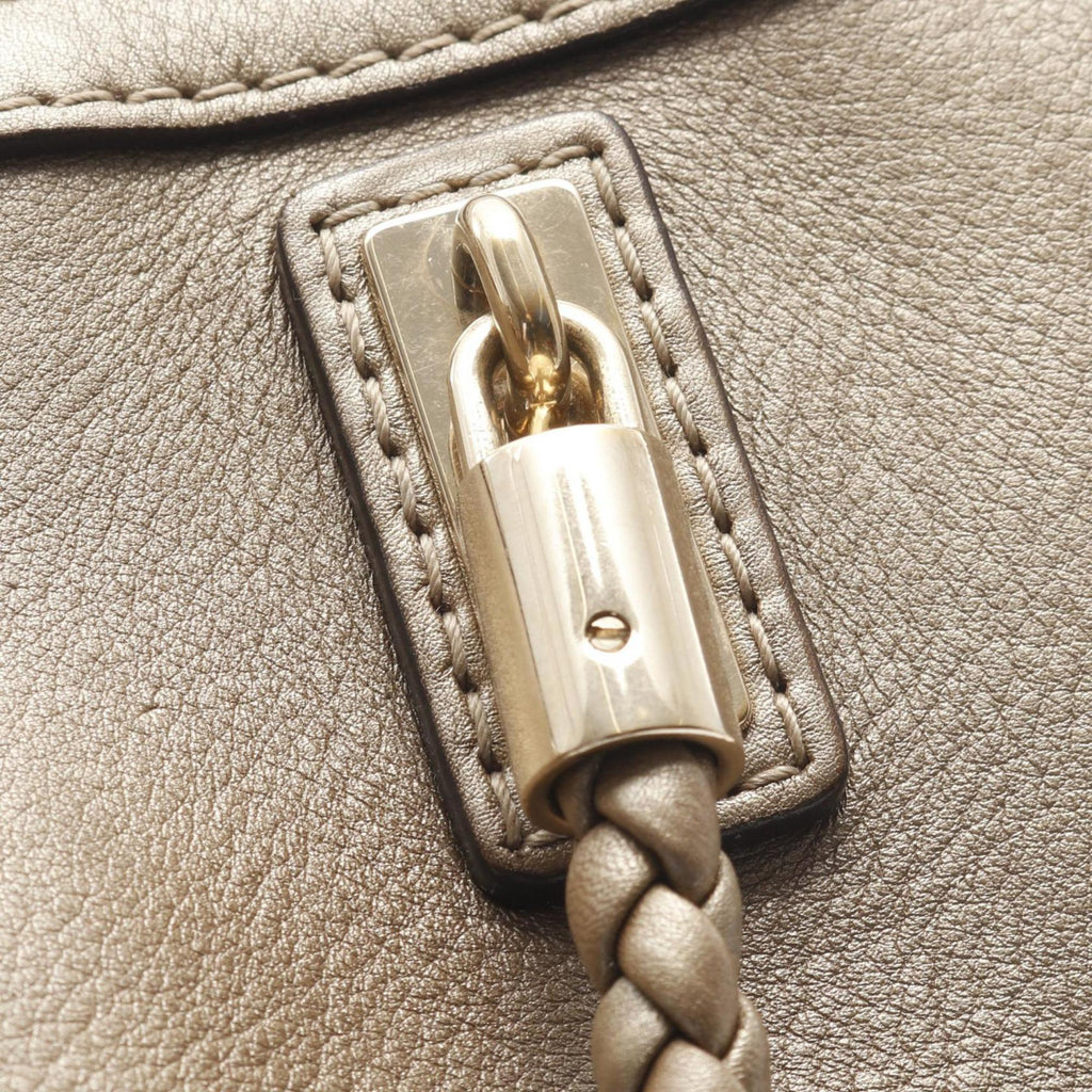 Gucci Gold Leather Tote Bag (Pre-Owned)