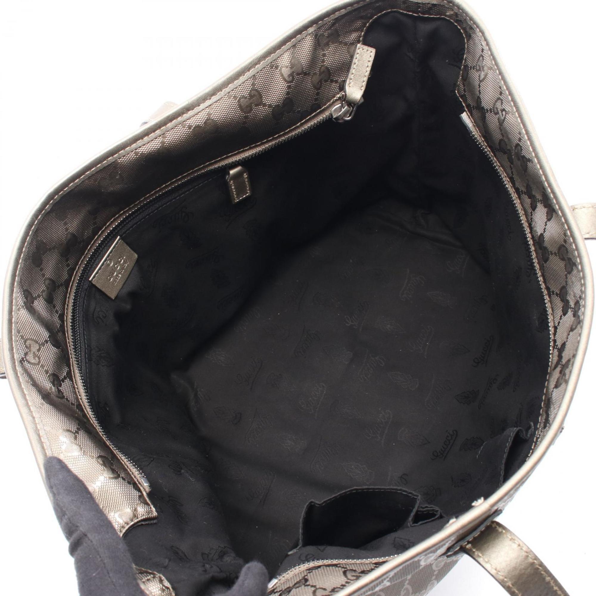 Gucci Brown Pvc Leather Tote Bag (Pre-Owned)