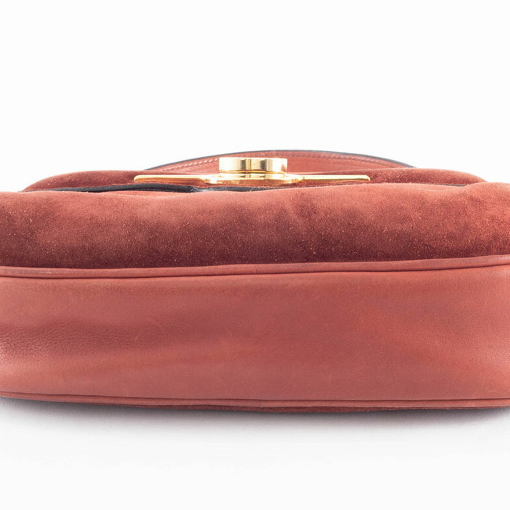 Gucci Brown Suede Handbag (Pre-Owned)