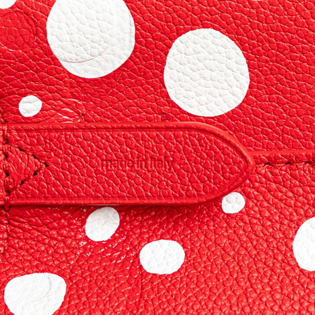 Louis Vuitton Red Color White Leather Handbag Shoulder Bag (Pre-Owned)